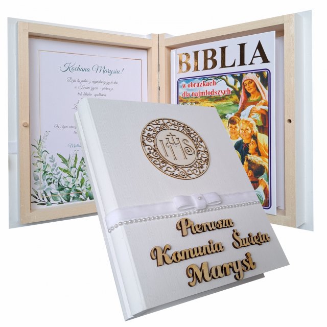 Pamiątka Pierwsza Komunia Święta, Biblia, Perełki