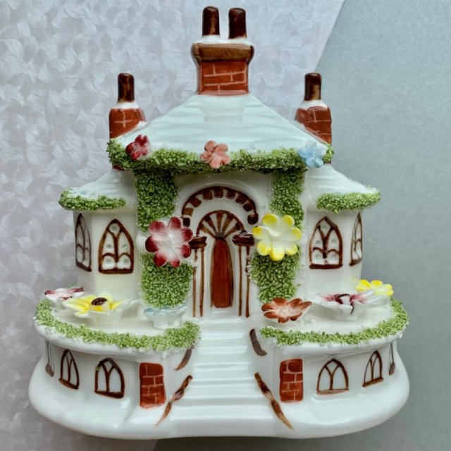 Rzadki Coalport - Figurka w domowej odsłonie ❀ڿڰۣ❀ Keepers Cottage ❀ڿڰۣ❀ Ręczna praca ❀ڿڰۣ❀