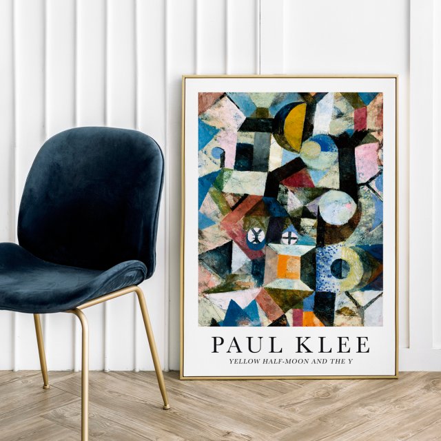 Plakat Paul Klee Yellow Half - format 50x70 cm