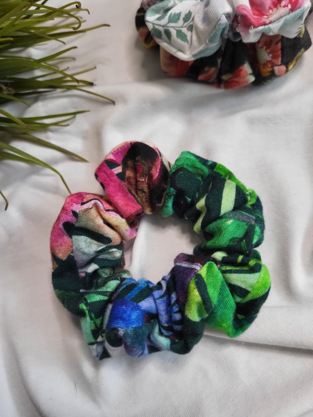 Scrunchie bawełniana less waste 2