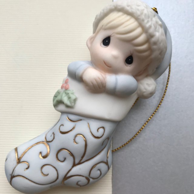 Precious Moments Ornament ❀ڿڰۣ❀ Porcelana biskwitowa, ręcznie malowana