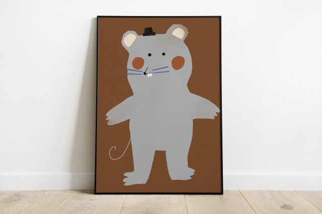 Plakat Plakat 50 x 70 cm Baby mouse