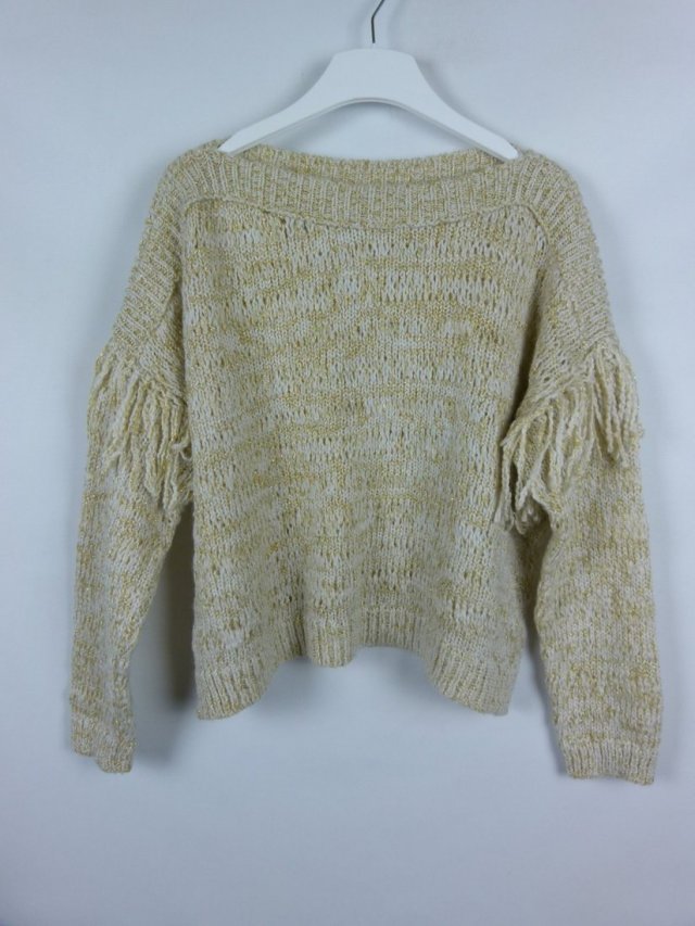 River Island sweter akryl frędzle złota nitka 16 / 42