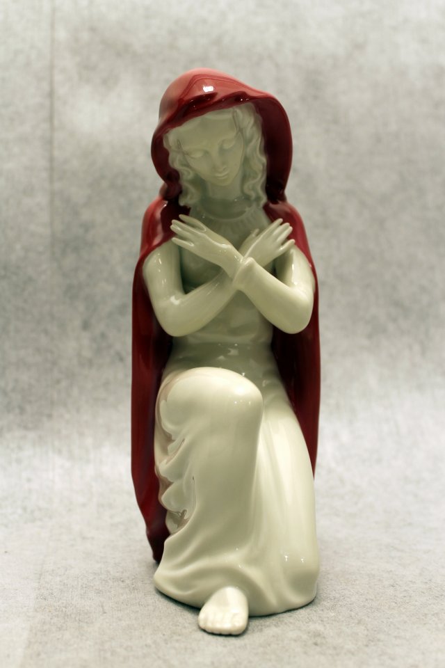 Gerold Porzellan Porcelanowa figura Madonna, Maryja, Matka Święta, Matka Boska, Maria, Królowa Niebieska