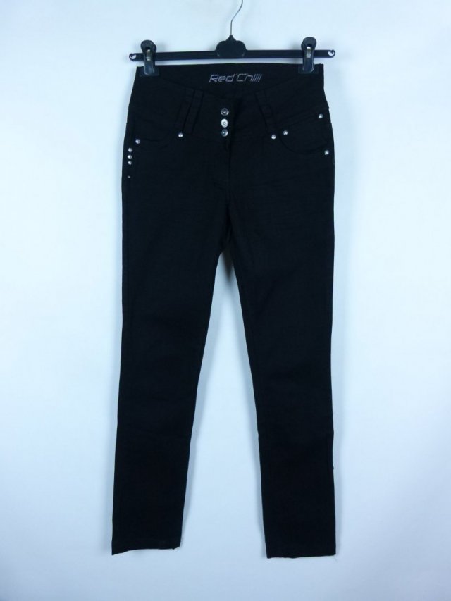 Red Chilli spodnie dżins black jeans 10 / 36