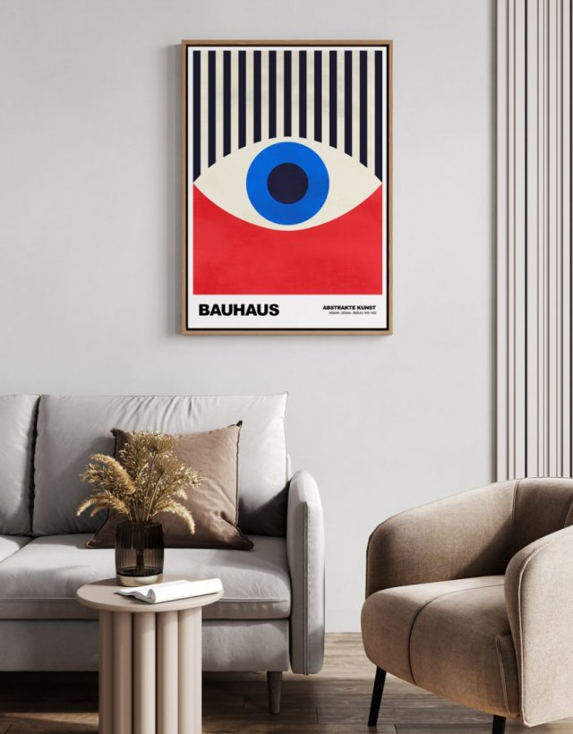 Plakat Bauhaus geometria v4 - format 40x50 cm