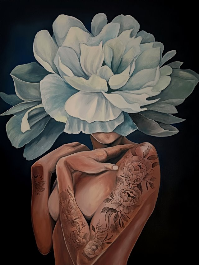 Obraz kobieta tatuaż