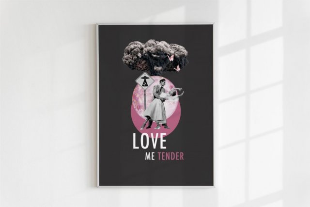 Plakat A3 Love me tender