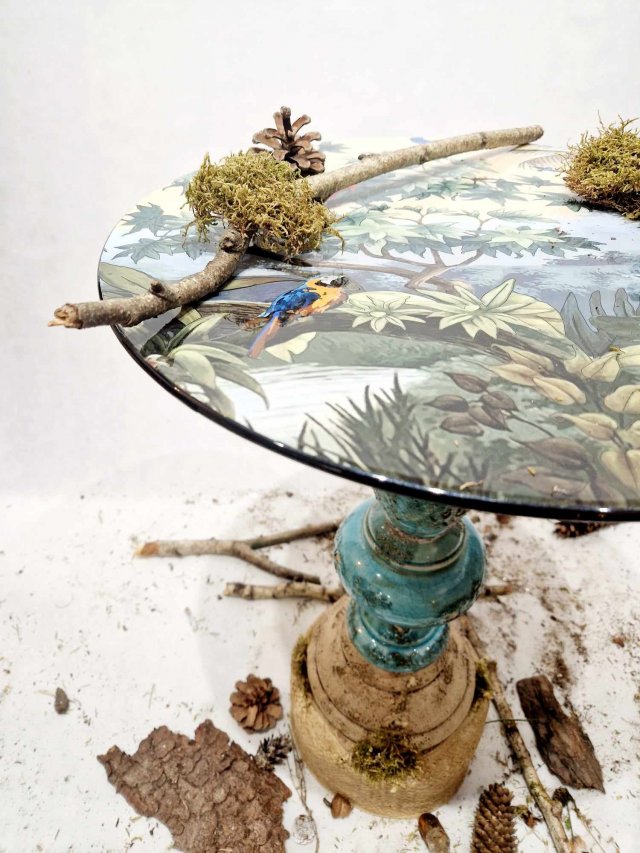 Stolik Tropikalny na ceramicznej podstawie cerable nr. 2