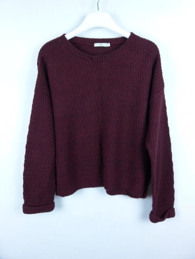 New Look sweter bordo akryl 14 / 42