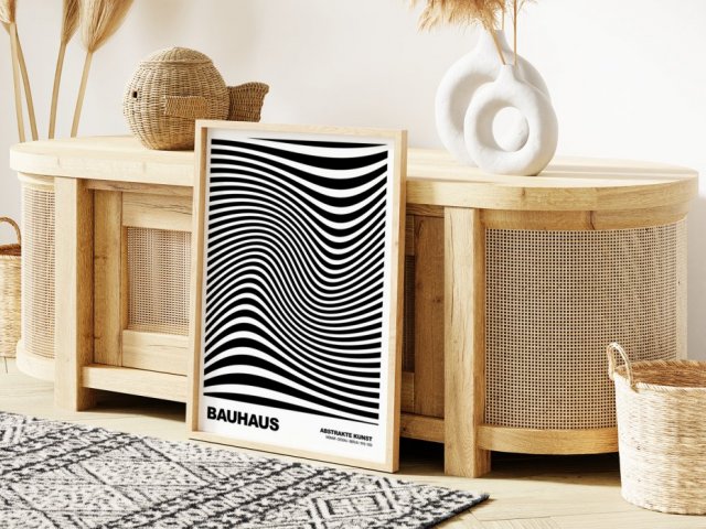 Plakat Bauhaus geometria v4 61x91 cm