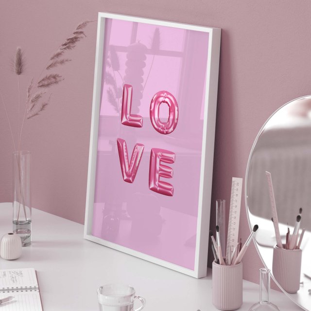 Plakat  - LOVE 50x70 cm