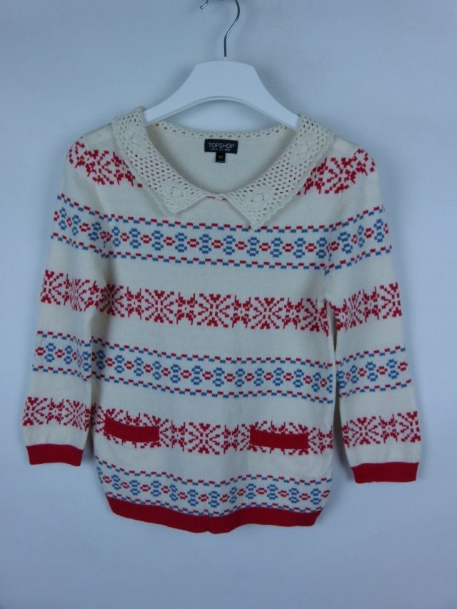 Topshop cienki sweterek sweter kieszonki 10 / 36