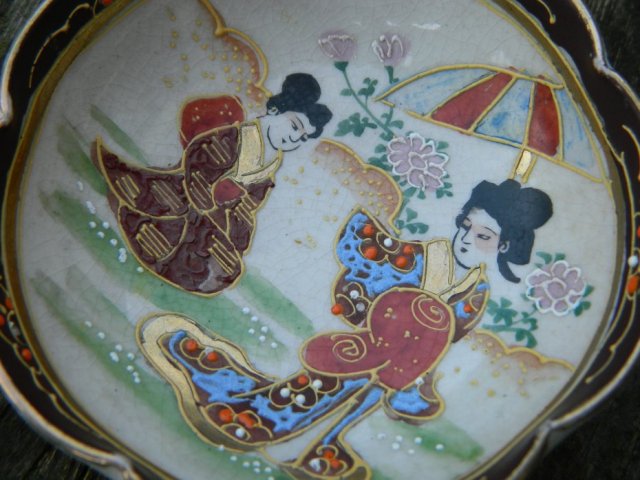 NIPPON TOKUSEI antyk * porcelana japońska * rzadkość * Gejsza 1900-1930