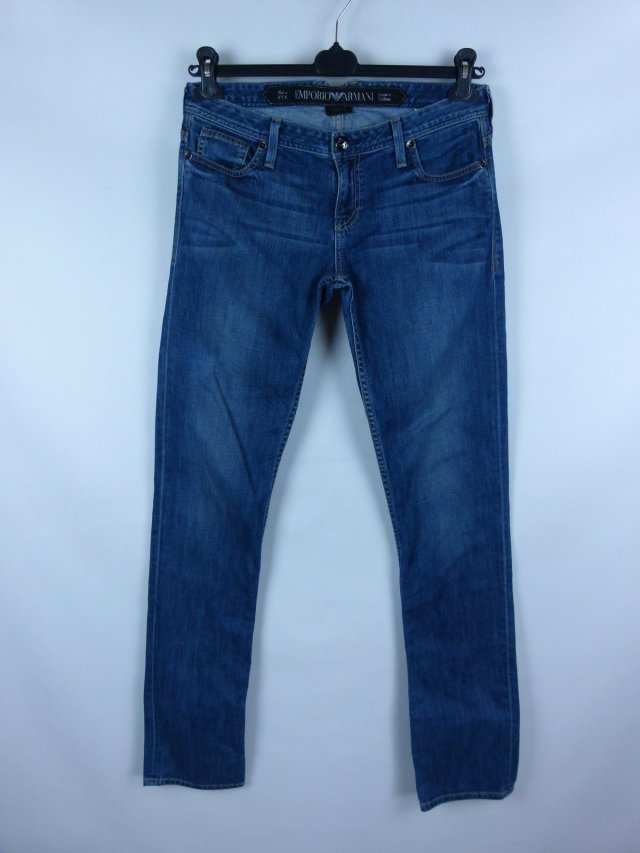 Emporio Armani skinny spodnie jeans proste nogawki / 30