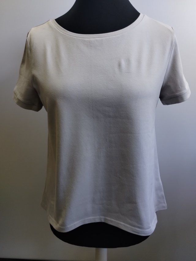 Bawełniana bluzka w odcieniu jasnego popielu rozmiar XL.