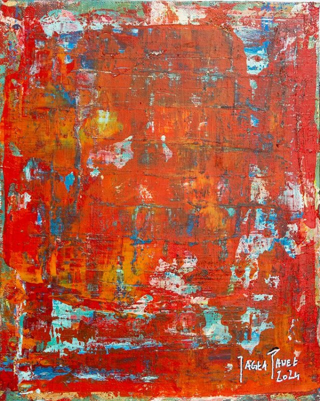 Obraz akrylowy " Red Abstracion"