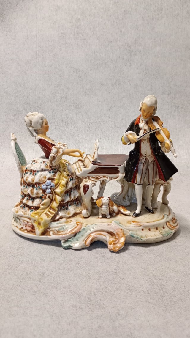 Grafenthal Porcelanowa Figura Barokowa Para Koncert