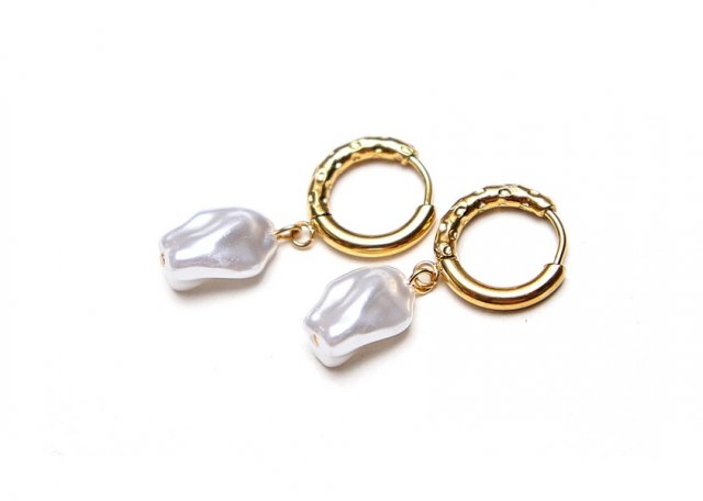 Pearls /white/ perły vol. 15 - kolczyki