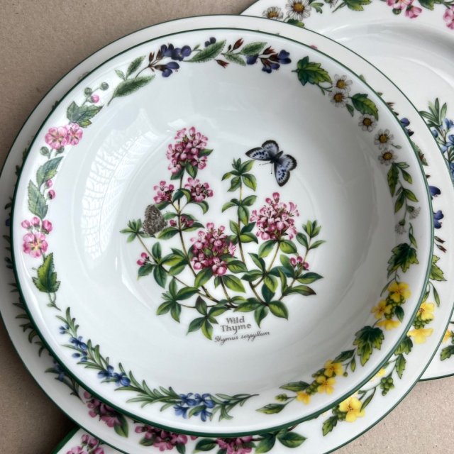 Royal Worcester - Herbs ❤ misa ❤ Zioła i motyle