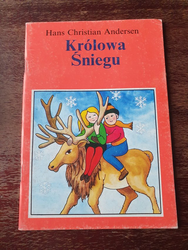 STARE bajki Królowa śniegu książka vintage 1993