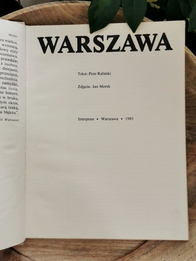 'Warszawa' z lat 80, album fotograficzny ze zdjęciami Jana Morka