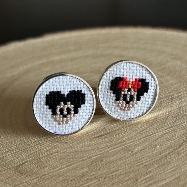 Spinki do mankietów Mickey & Minnie