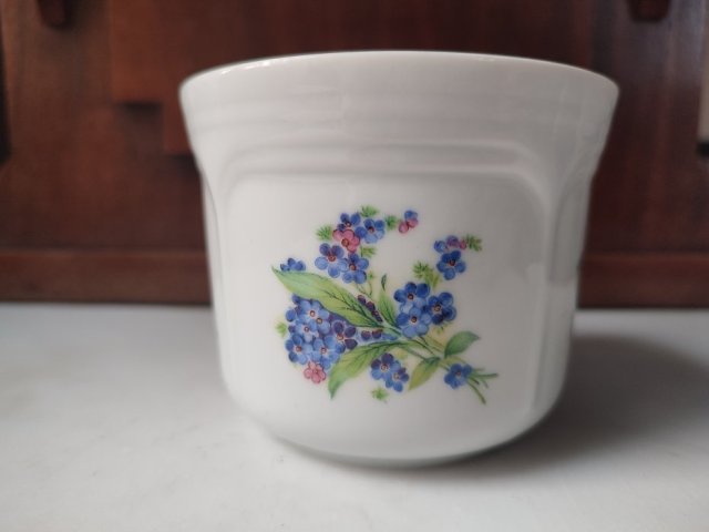 osłonka na doniczkę porcelana vintage Kronester Bavaria