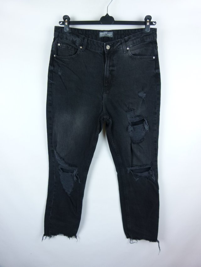 Denim Co Primark Cares jeans dziury wysoki stan 16 / 44