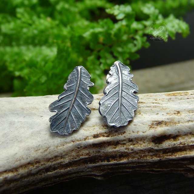 Oak Leaf Stud Earrings vol.II