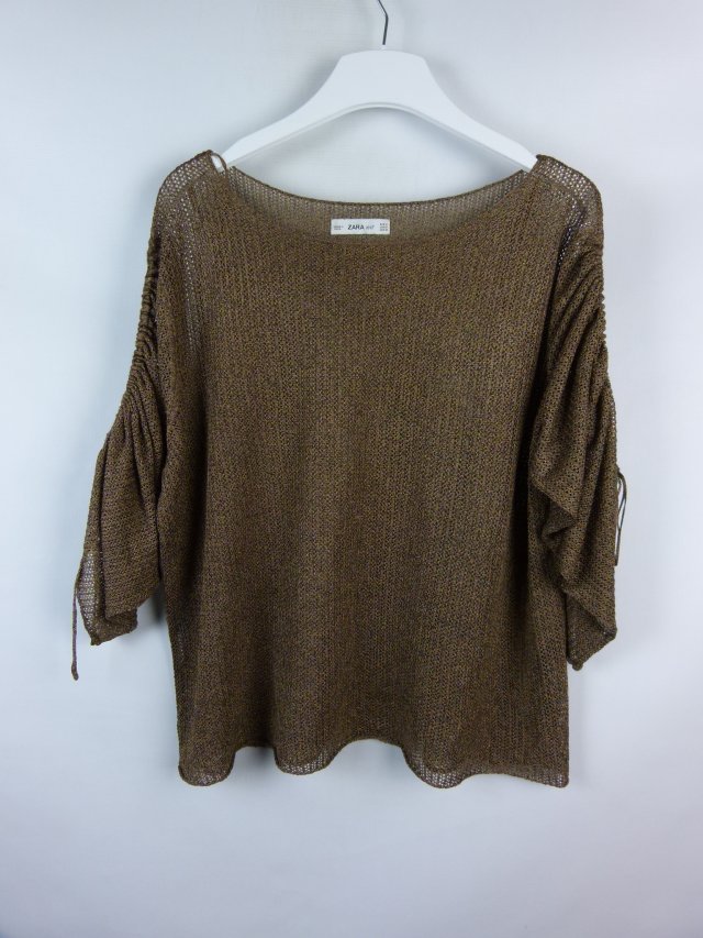 Zara Knit cienka bluzka luźny splot / M mex. 28