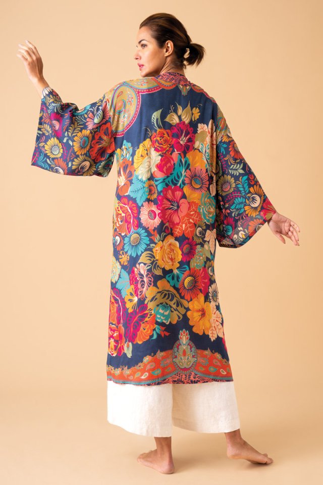 Kimono szlafrok - Flower Garden