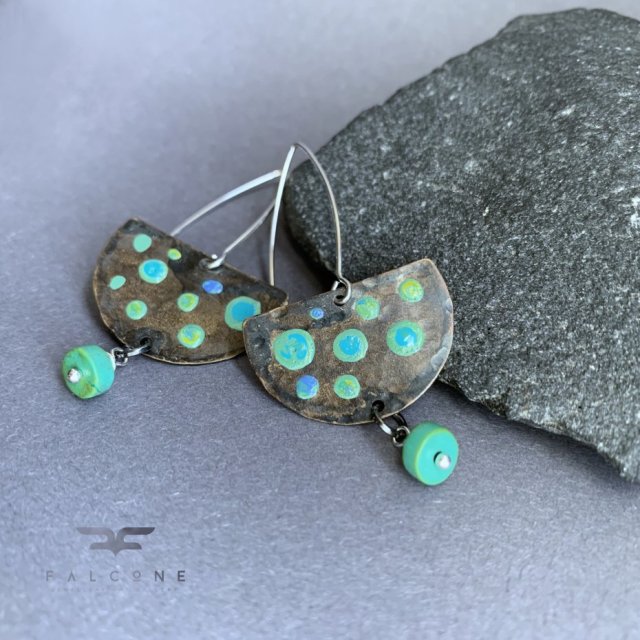 Kolczyki Turquoise Dots