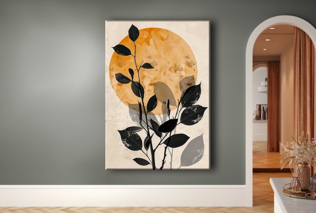 Magnolia - Obraz na płótnie 50x70cm - Druk Blejtrama - Chiński Orient, Zen - możliwe inne rozmiary