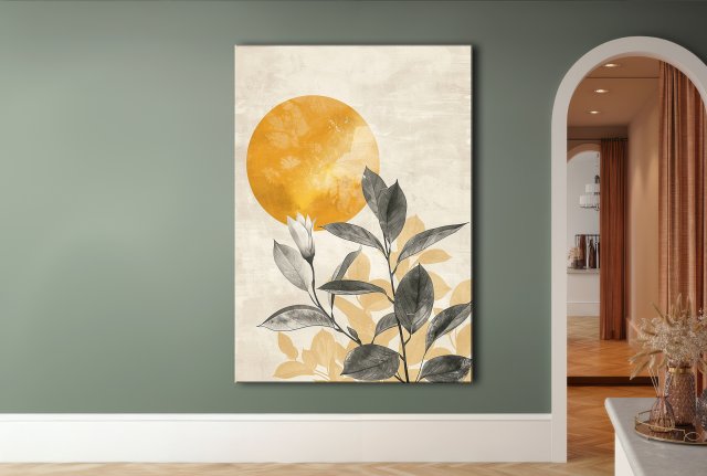 Magnolia - Obraz na płótnie 50x70cm - Druk Blejtrama - Chiński Orient, Zen - możliwe inne rozmiary