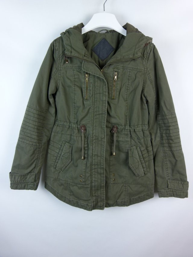 Atmosphere lekko ocieplana kurtka parka bawełna khaki 10 / 38