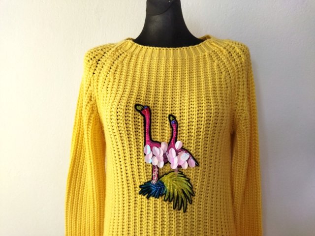 SWETER Z FLAMINGAMI