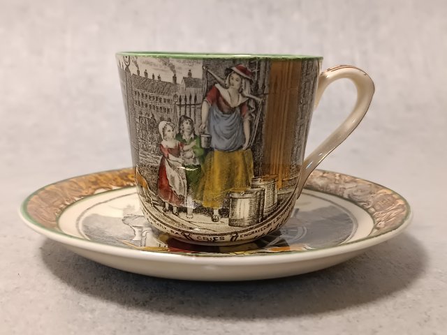 Kolekcjonerska Filiżanka ADAMS Duet Porcelana Anglia Scenka