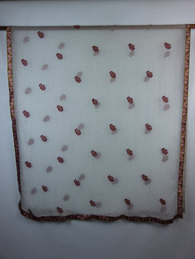 duży hinduski szal dupatta 235 x 112 cm