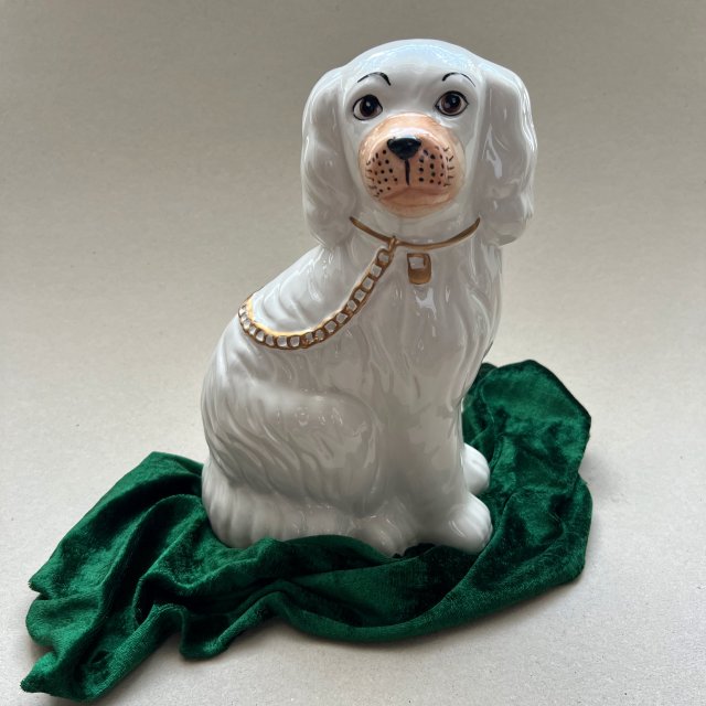 Staffordshire dog ❤ Duża figura psa kominkowego