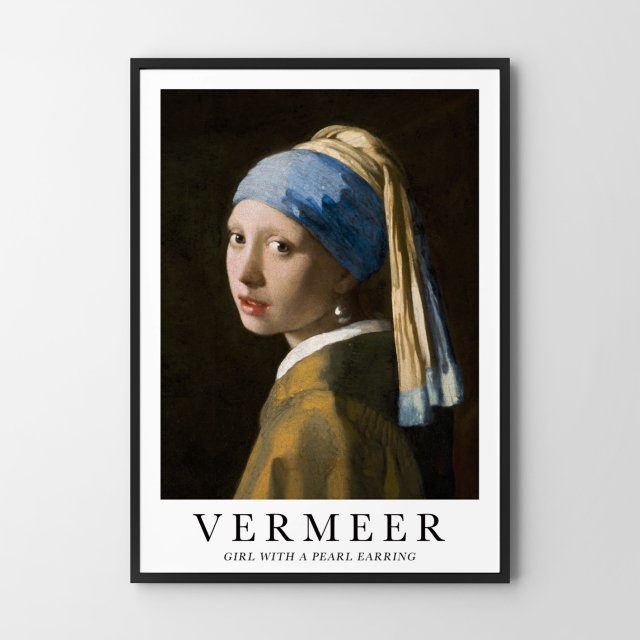 Plakat Dziewczyna z perłą Vermeer  sztuka - plakat 30x40 cm