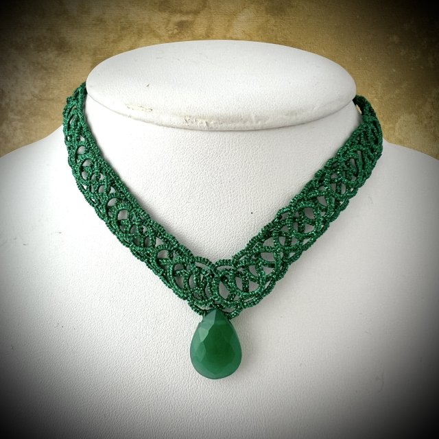 Naszyjnik Celtic Green Onyx