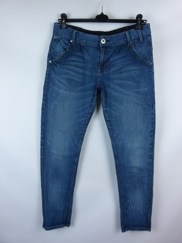 Next Relaxed Tapered spodnie jeans slim 14 / 42