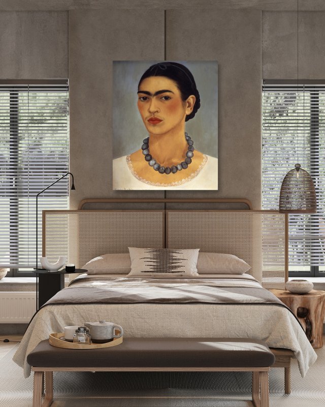 Obraz na płótnie -  Frida Kahlo, portret artystki, portret malarki