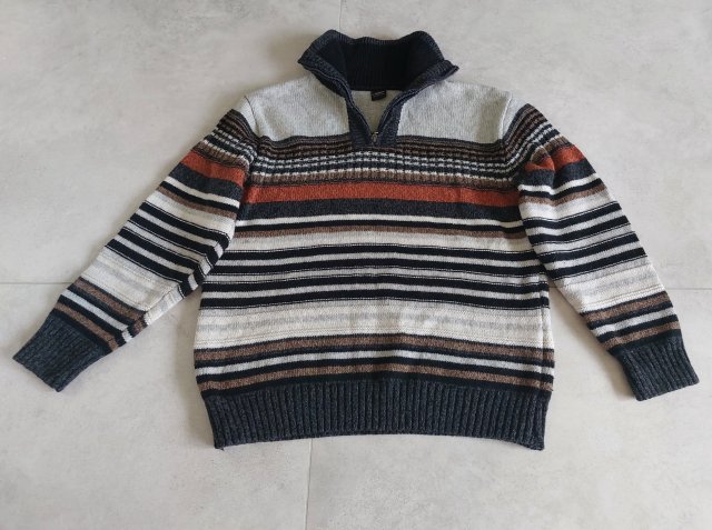 KANER turecki sweter w paski vintage