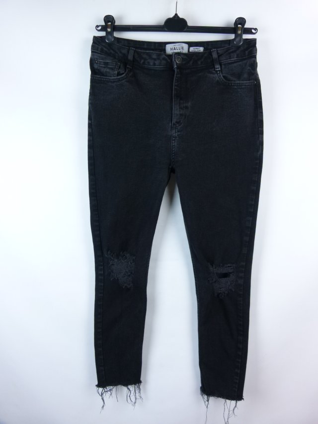 New Look Hallie spodnie jeans super skinny z rozdarciami 16 / 44