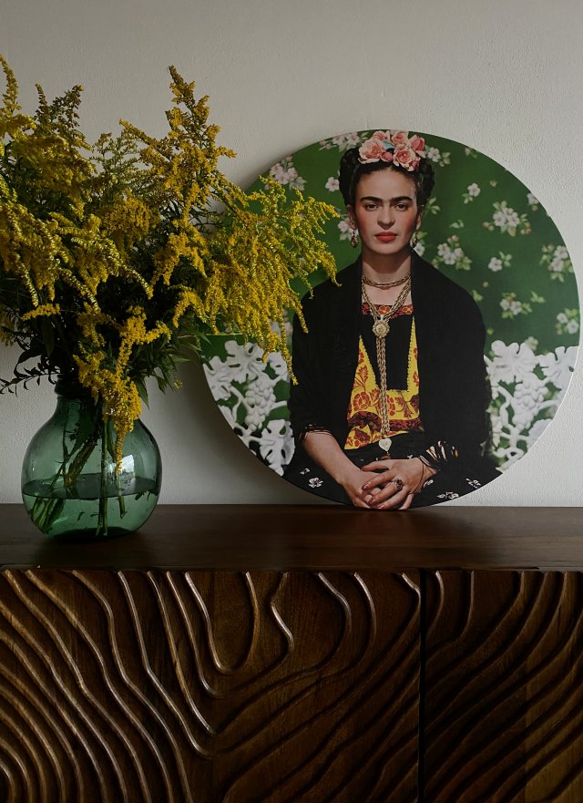 Okrągły obraz na płótnie - Frida Kahlo