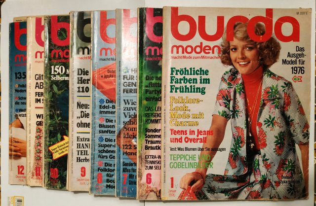 BURDA 1976 - 8 NUMERÓW