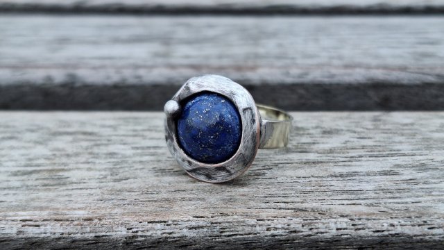 Lapis lazuli - pierścionek regulowany