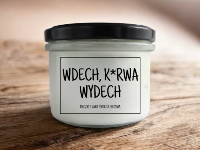 Świeca sojowa WDECH, K*RWA WYDECH 235 ml